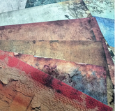 Vigus 16-Pack Vintage Rustic Metal Rust Design Scrapbooking Junk Journal A5 Watercolor Finish Recyclable Art Craft Paper Sheets